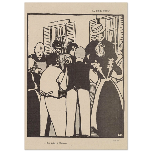 22 août 1903. Art Print | Felix Vallotton - Framed Poster - 30x40 cm / 12x16″ - Black frame