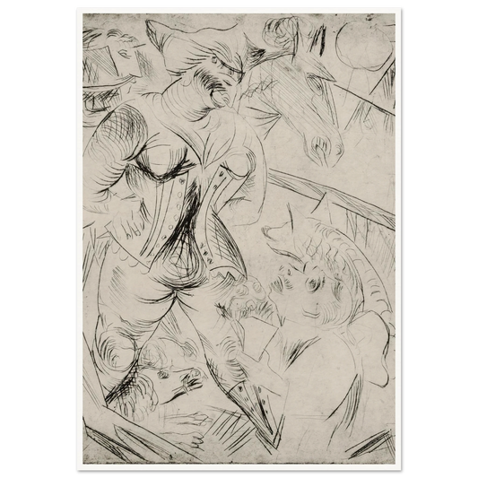 Illustration zur Landstürmerin Courage Art Print | Paul Kleinschmidt-Quipham Collections