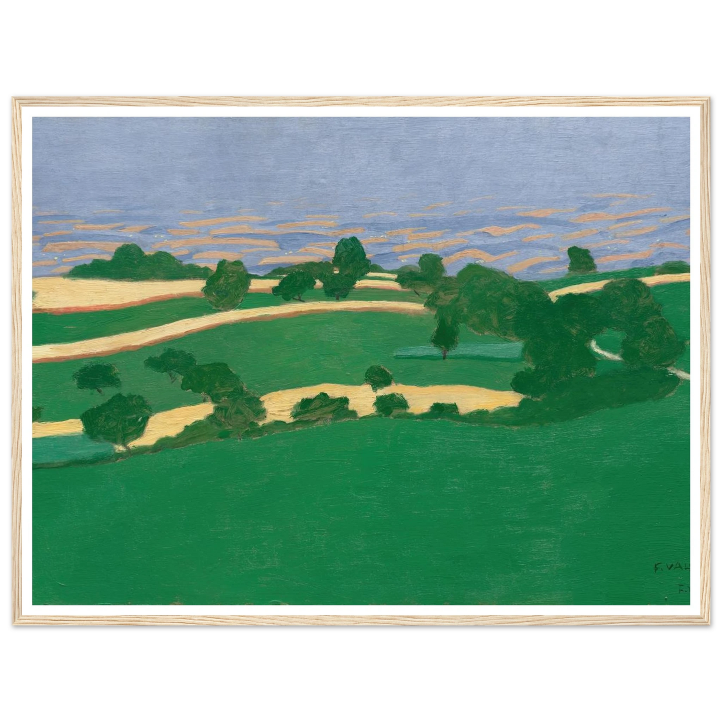 Corn Fields (1900) Art Print | Felix Vallotton-Quipham Collections