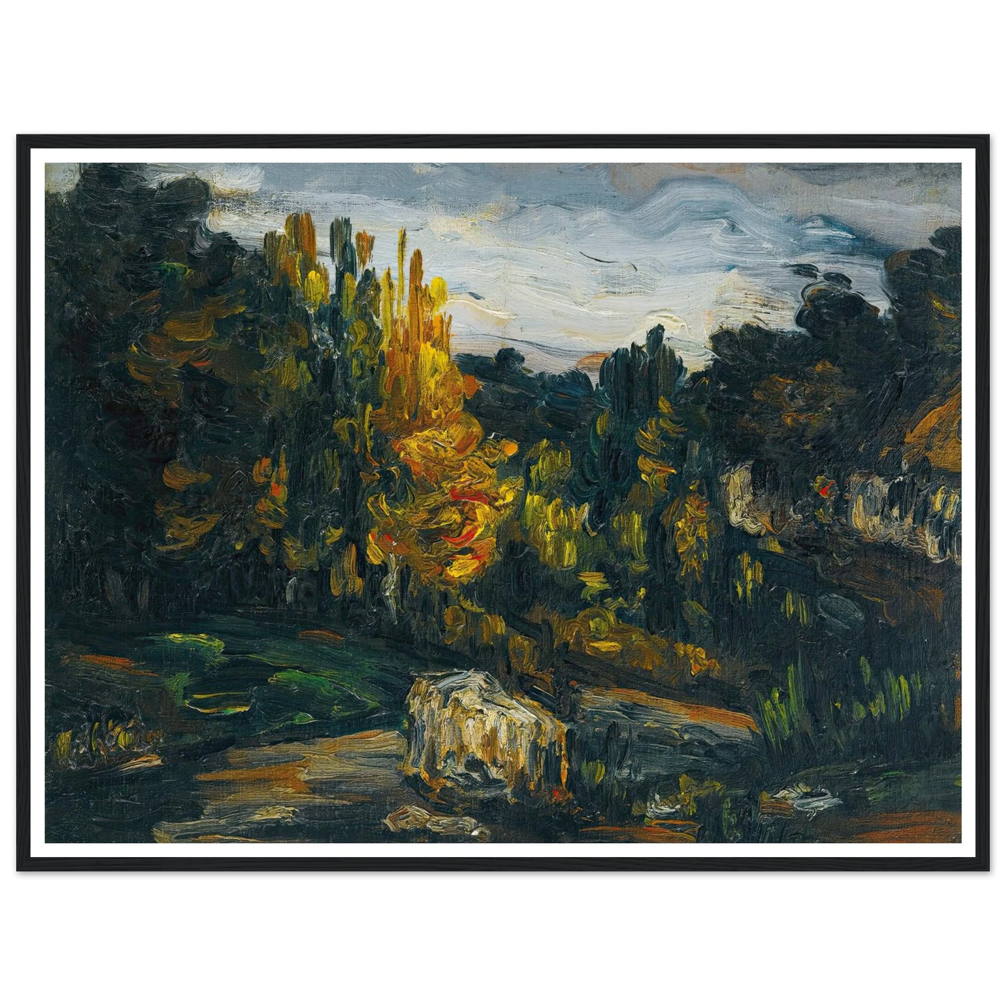 Paysage (1866) Art Print | Paul Cezanne-Quipham Collections