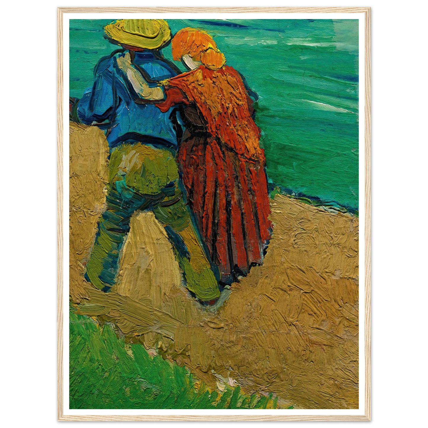 Eglogue En Provence – Un Couple D’amoureux (1888) Art Print | Vincent van Gogh-Quipham Collections