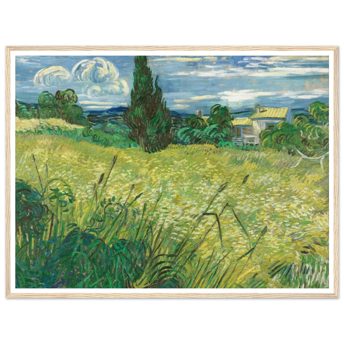 Green Field (1889) Art Print | Vincent van Gogh-Quipham Collections