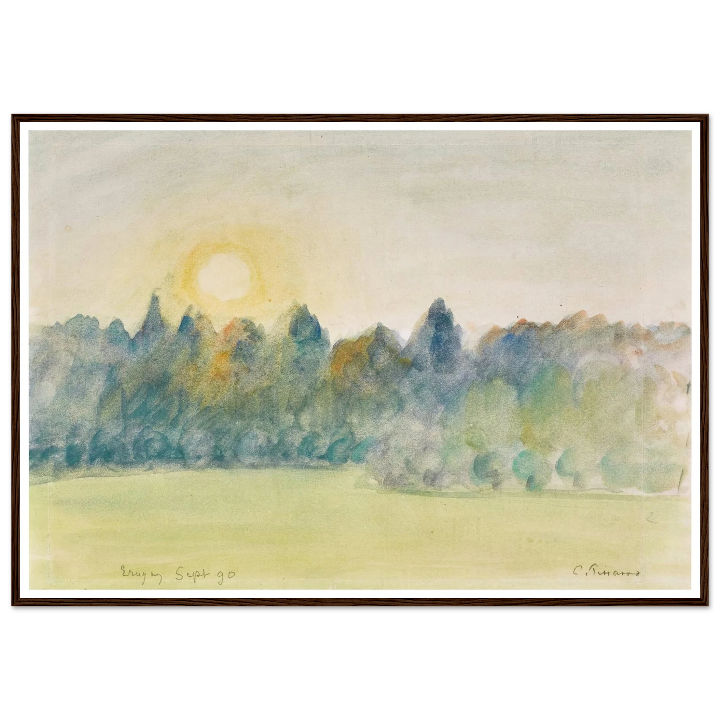 Eragny (1890) Art Print | Camille Pissarro-Quipham Collections
