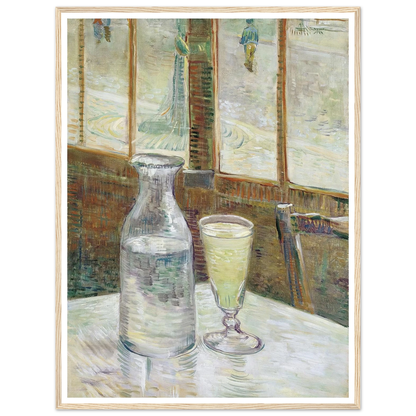 Café table with absinth (1887) Art Print | Vincent van Gogh-Quipham Collections