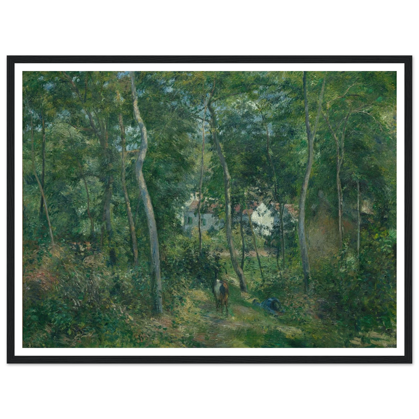 Edge of the Woods Near L’Hermitage, Pontoise (1879) Art Print | Camille Pissarro-Quipham Collections
