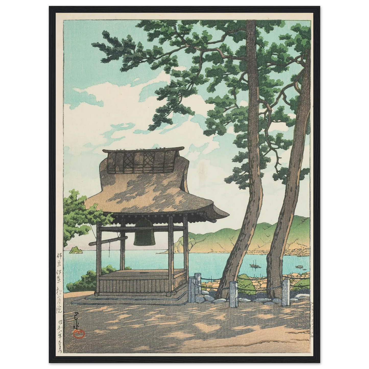 Izu Ito Shugetsuin (Shugetsu Temple in Ito, Izu) (1933) Art Print | Kawase Hasui-Quipham Collections