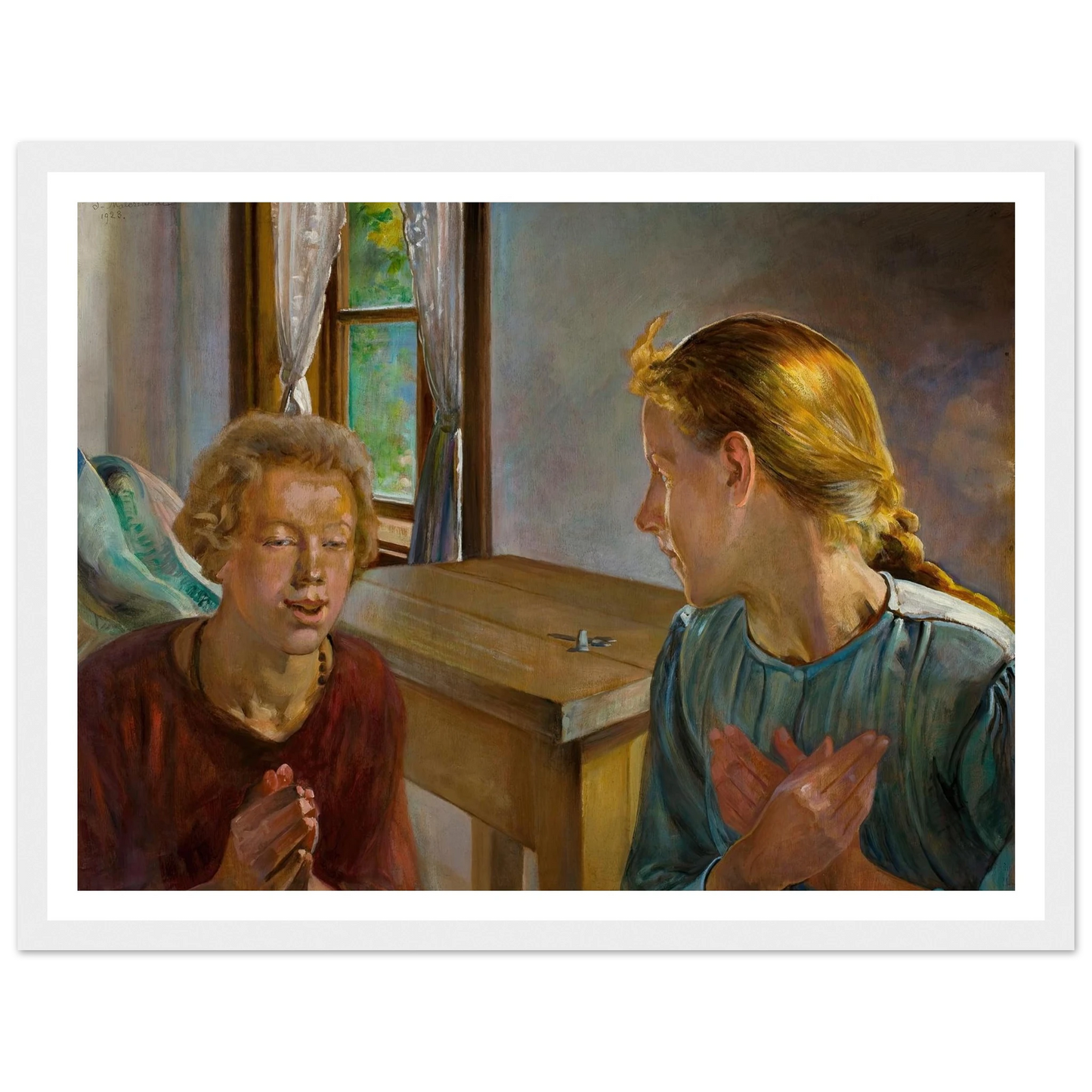 Annunciation (1923) Art Print | Jacek Malczewski-Quipham Collections