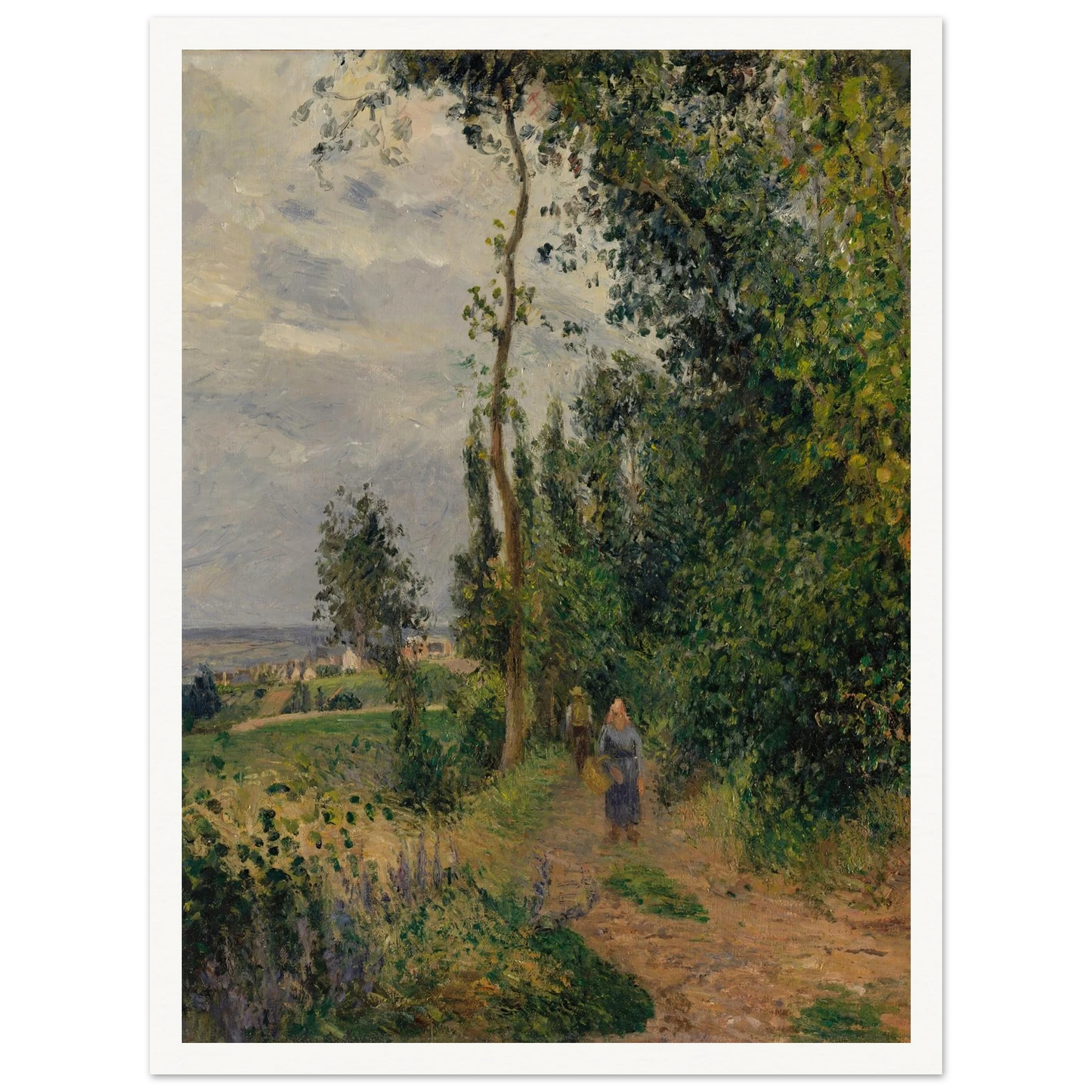 Côte des Grouettes, near Pontoise (1878) Art Print | Camille Pissarro-Quipham Collections