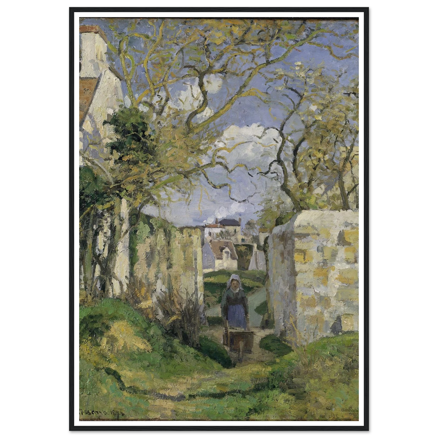 Landscape from Pontoise (1874) Art Print | Camille Pissarro-Quipham Collections