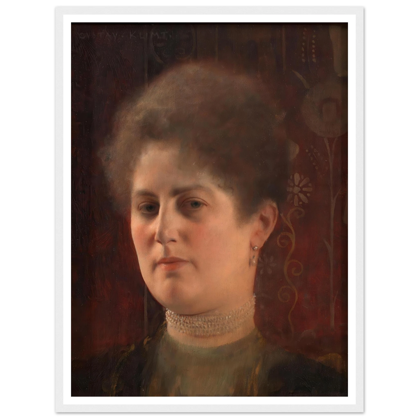 Bildnis einer unbekannten Frau (Frau Heymann) (1884–1904) Art Print | Gustav Klimt-Quipham Collections