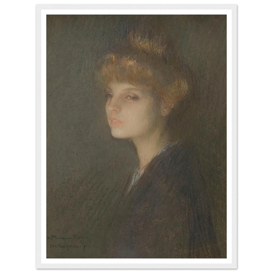 Portrait de femme (1895 - 1905) Art Print | Pascal Adolphe Jean Dagnan Bouveret-Quipham Collections