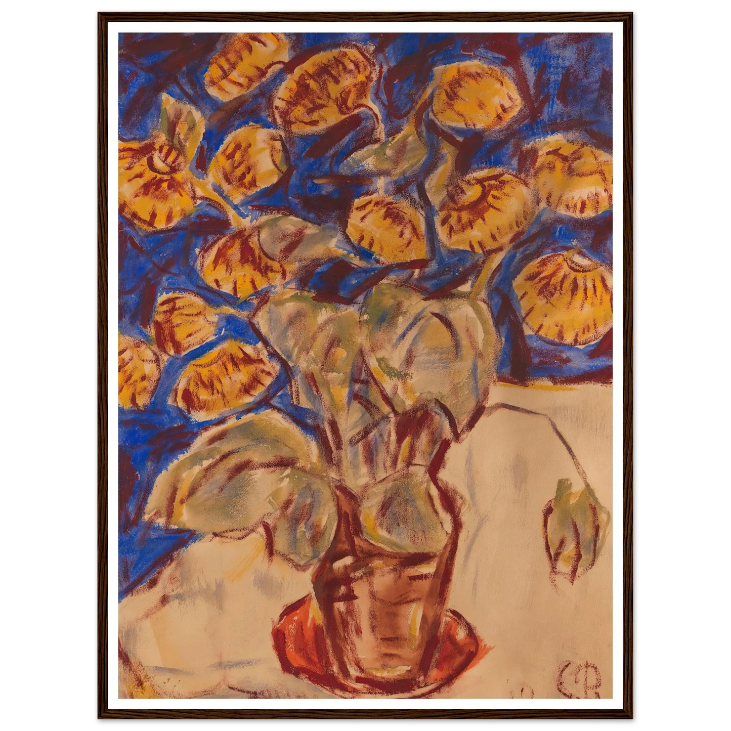 Pantoffelblume (1919) Art Print | Christian Rohlfs-Quipham Collections