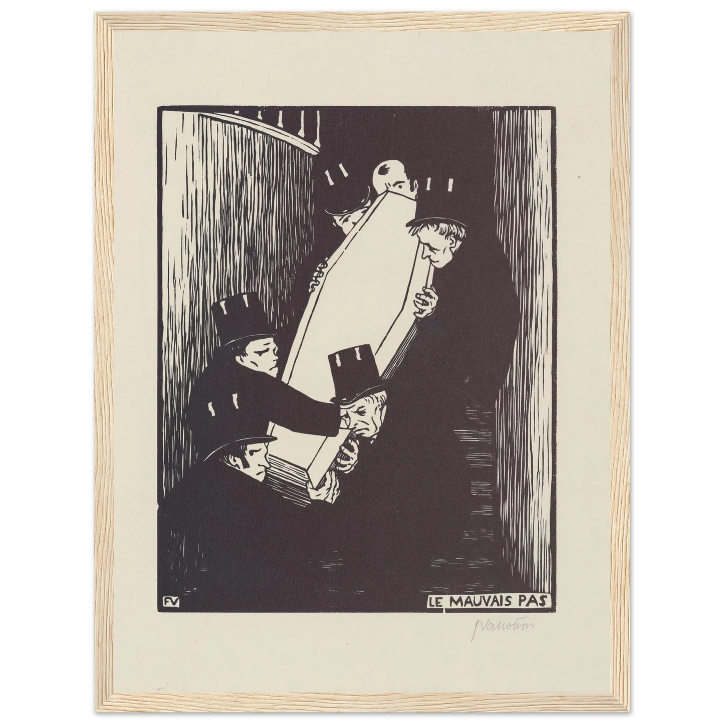 Le mauvais pas (1893) Art Print | Felix Vallotton-Quipham Collections