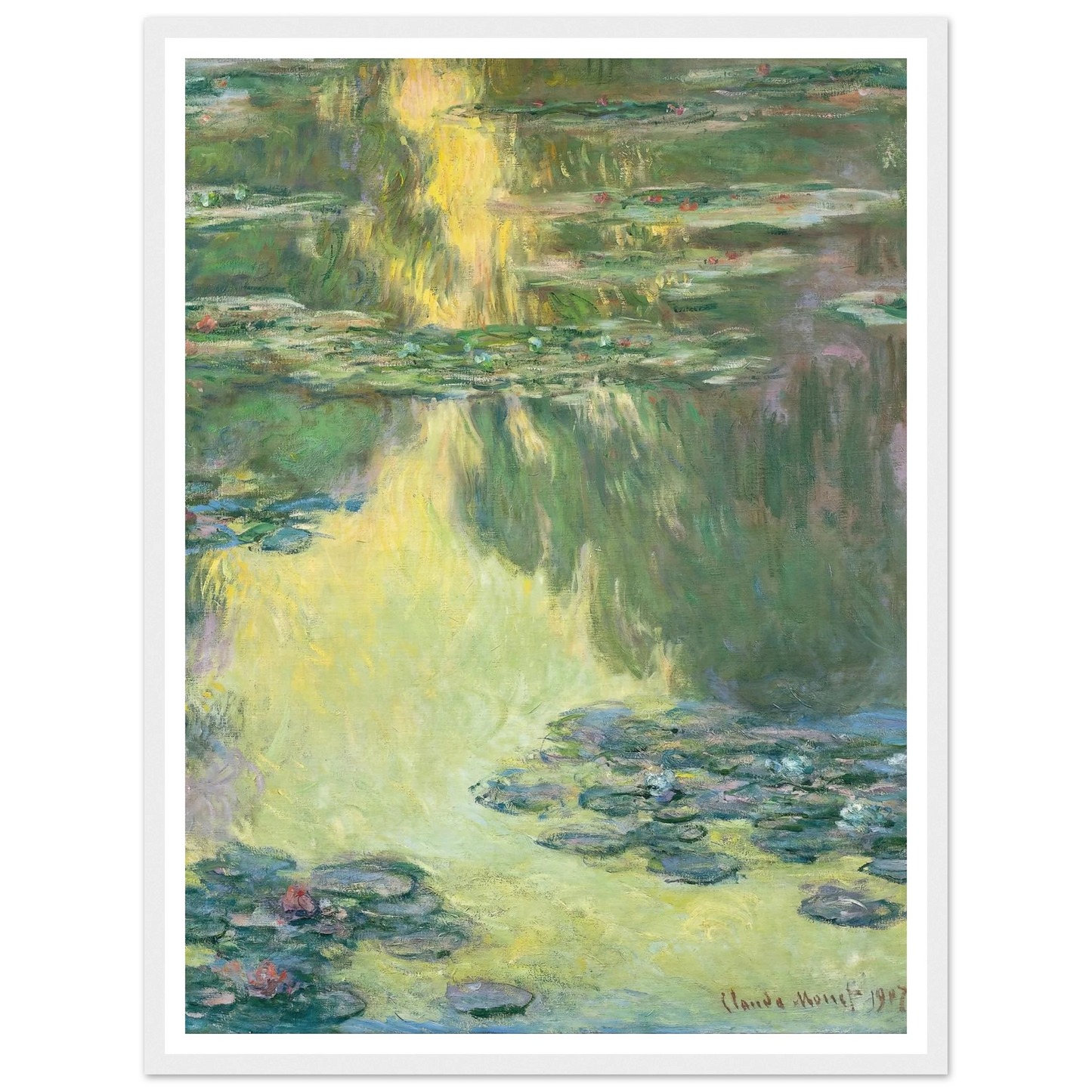 Waterlilies (1907) Art Print | Claude Monet-Quipham Collections