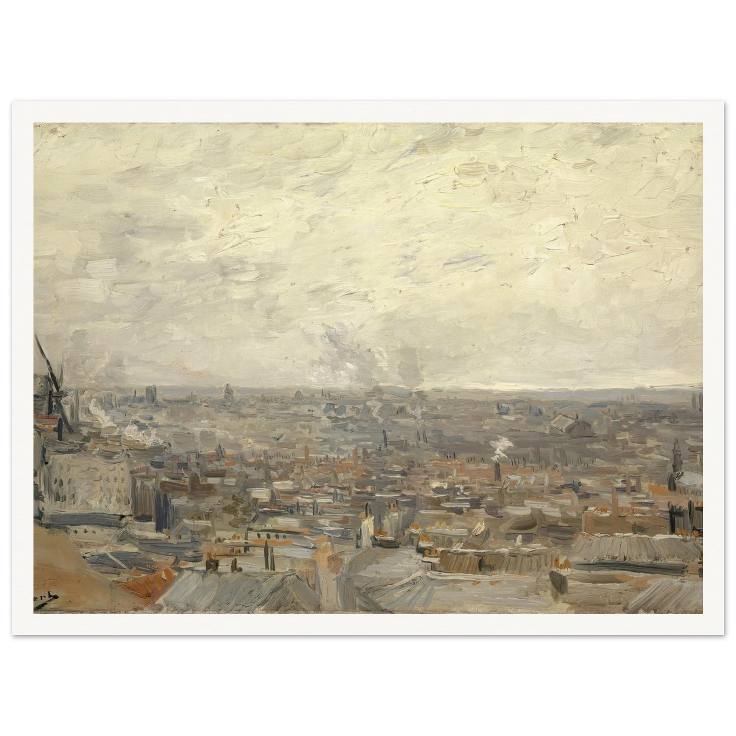 View from Montmartre (1886) Art Print | Vincent van Gogh-Quipham Collections