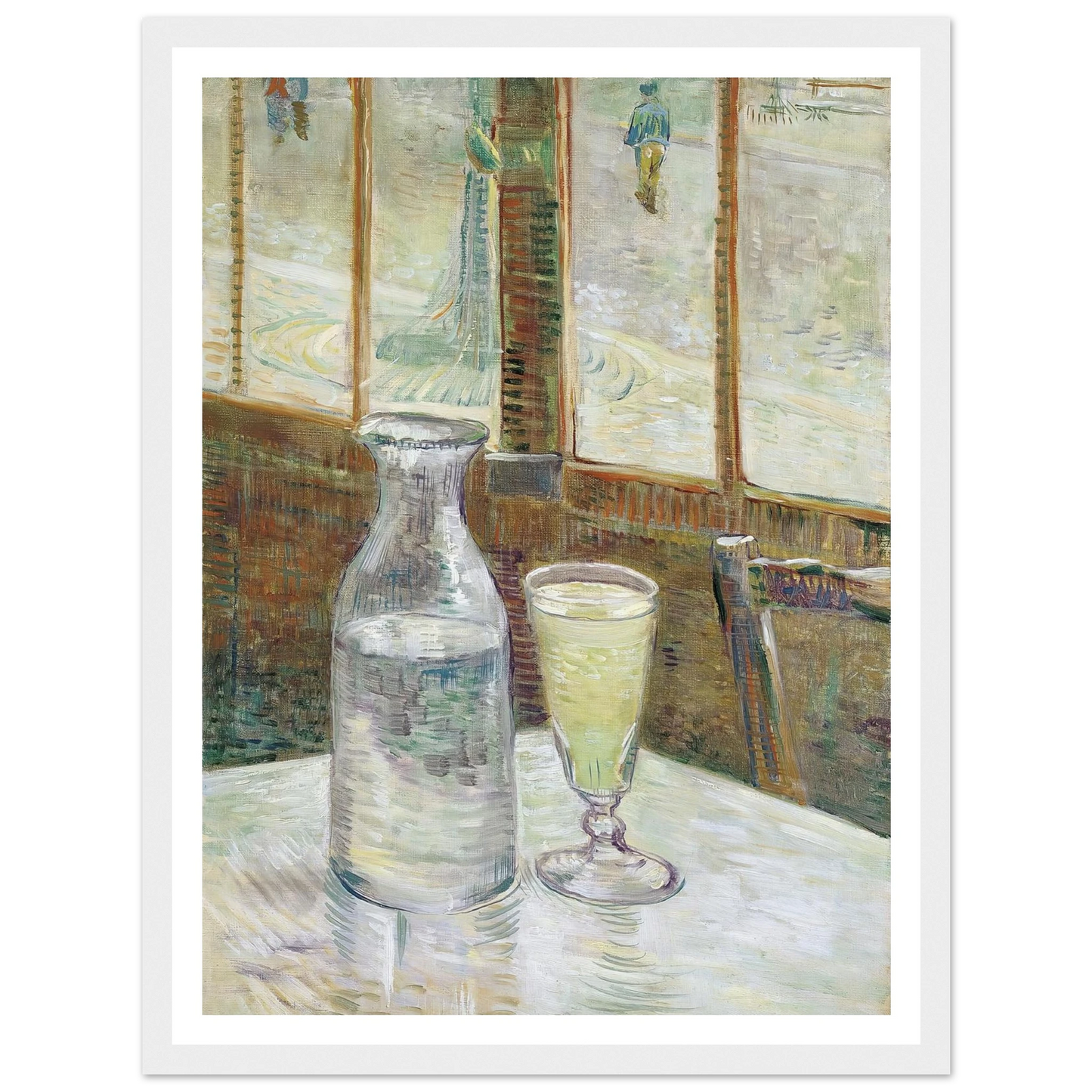 Café table with absinth (1887) Art Print | Vincent van Gogh-Quipham Collections