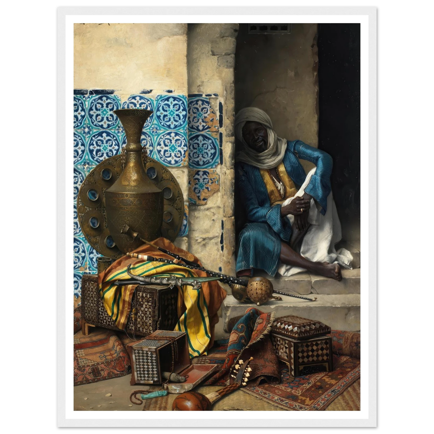 A Dealer in Artefacts (1887) Art Print | Ludwig Deutsch-Quipham Collections
