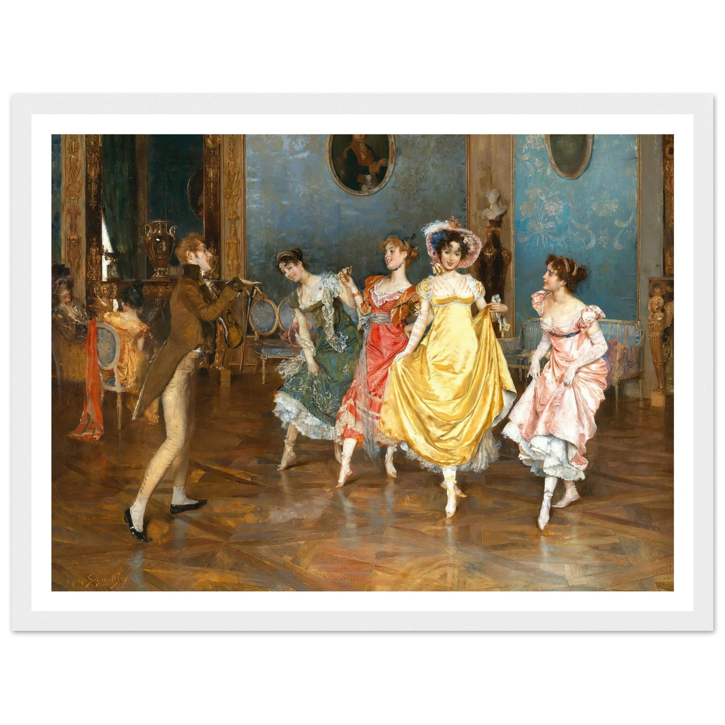 A Dance Rehearsal Art Print | Leopold Schmutzler-Quipham Collections