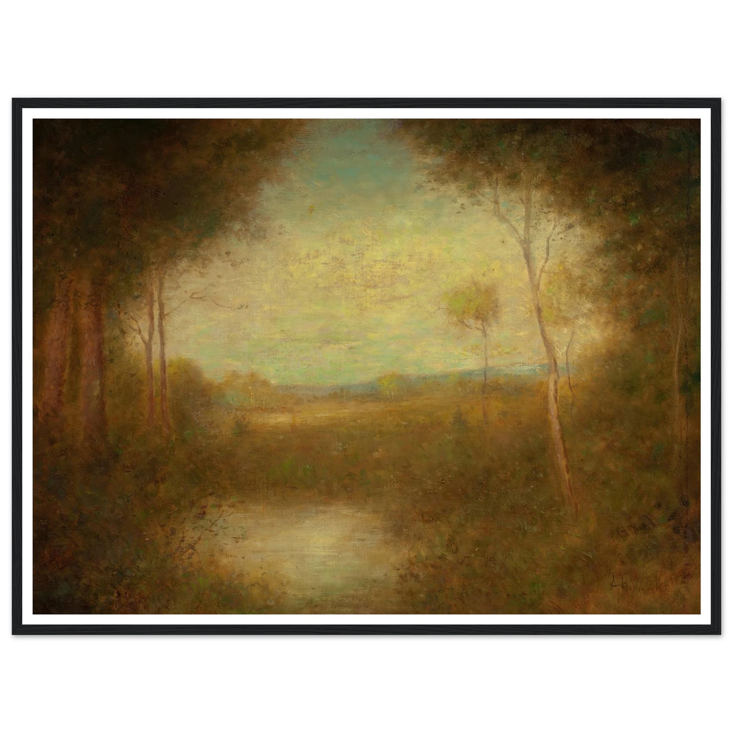 View from the Woods (1891) Art Print | Alexander Helwig Wyant-Quipham Collections