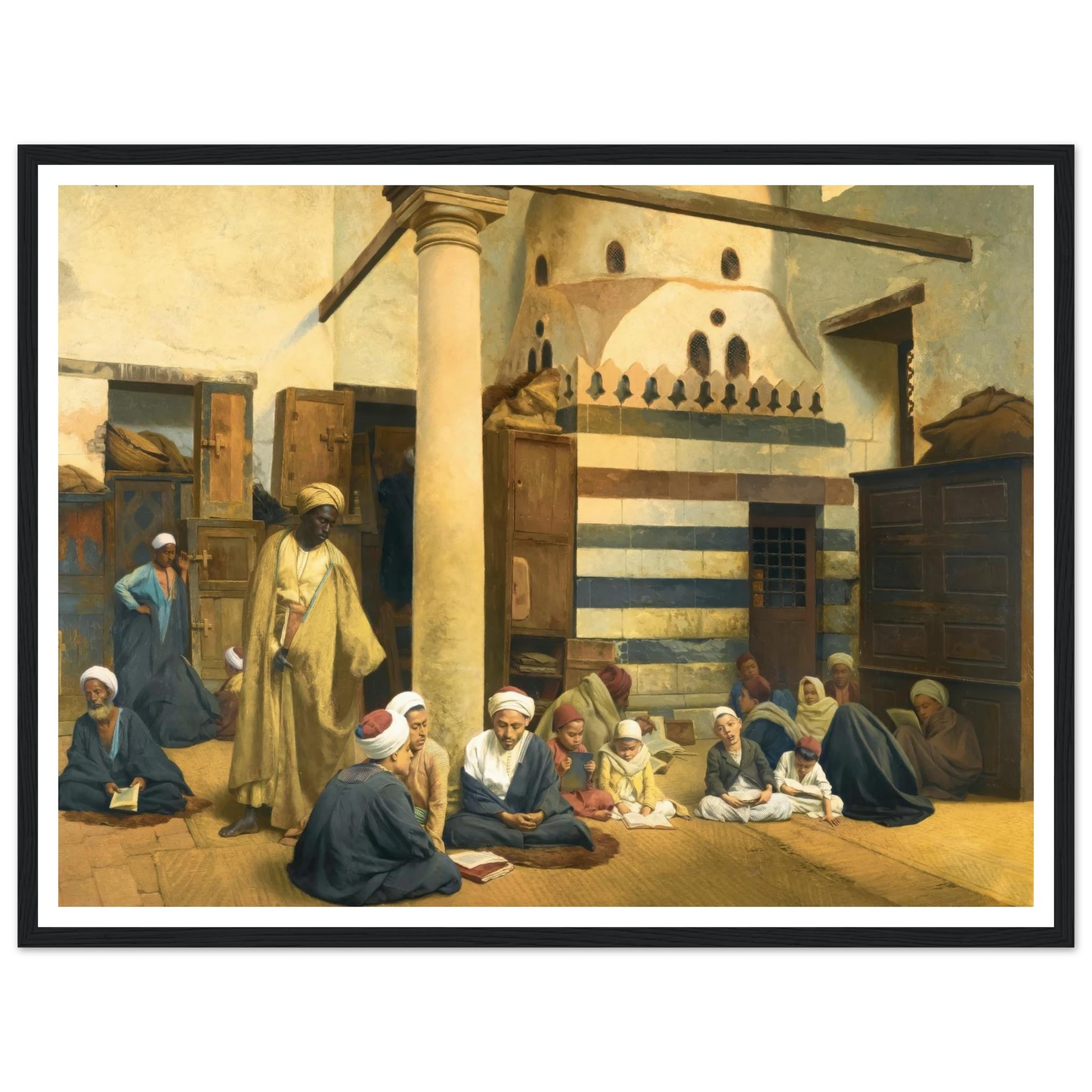 In the Madrasa (1890) Art Print | Ludwig Deutsch-Quipham Collections