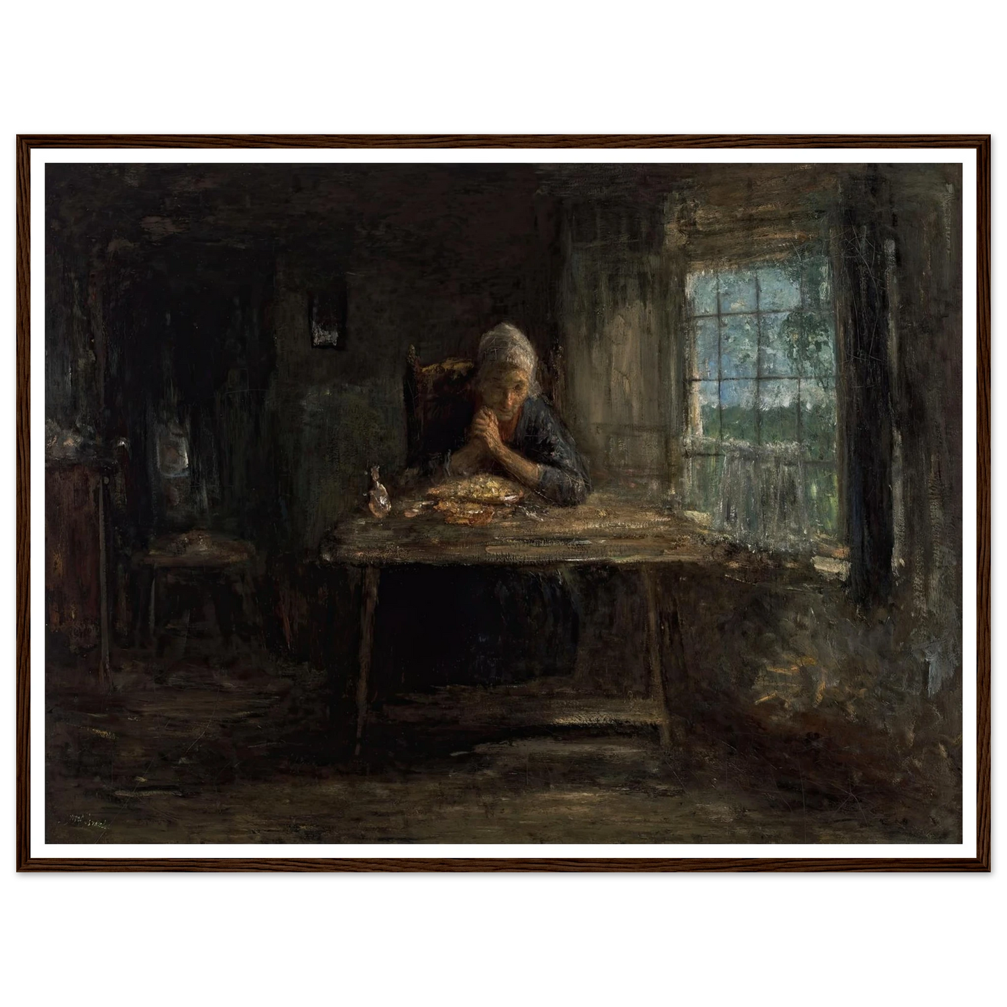 Grace Before Meals (circa 1890) Art Print | Jozef Israels-Quipham Collections