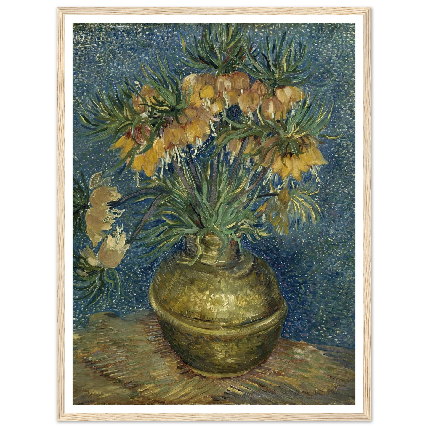 Imperial Fritillaries in a Copper Vase (1887) Art Print | Vincent van Gogh-Quipham Collections