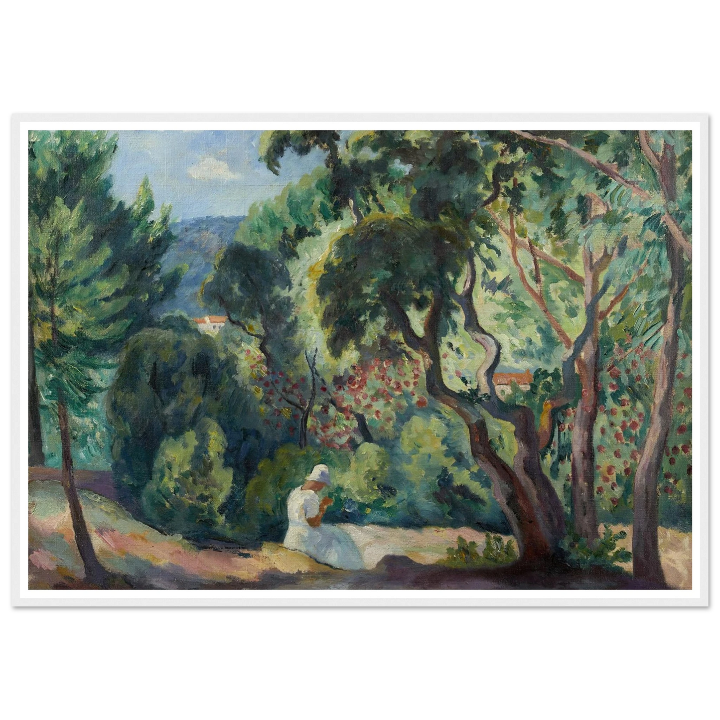 Sous-bois à la Moutte, Saint-Tropez (1921) Art Print | Henri Manguin-Quipham Collections