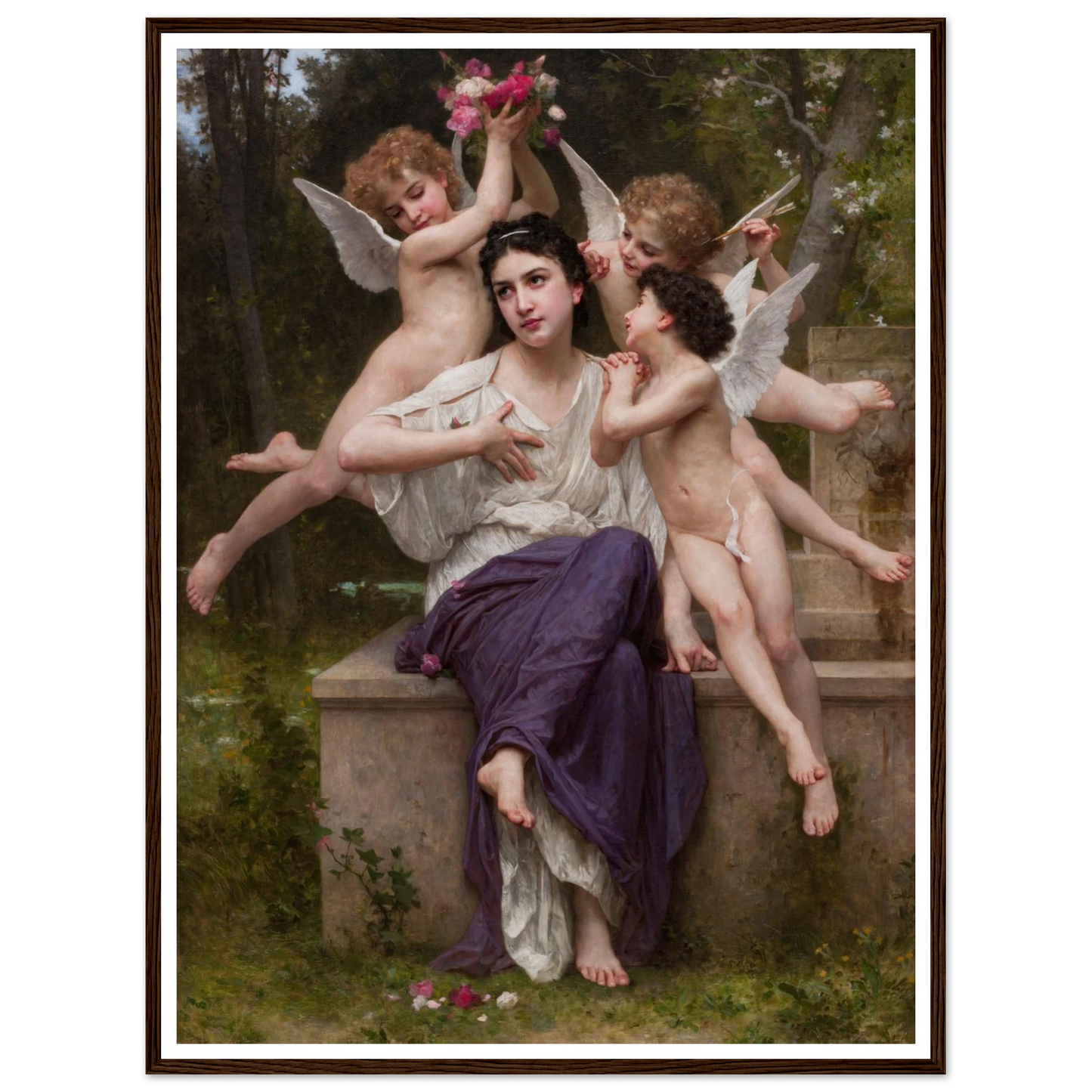 Dream of Spring (Rêve de printemps) (1901) Art Print | William Bouguereau-Quipham Collections