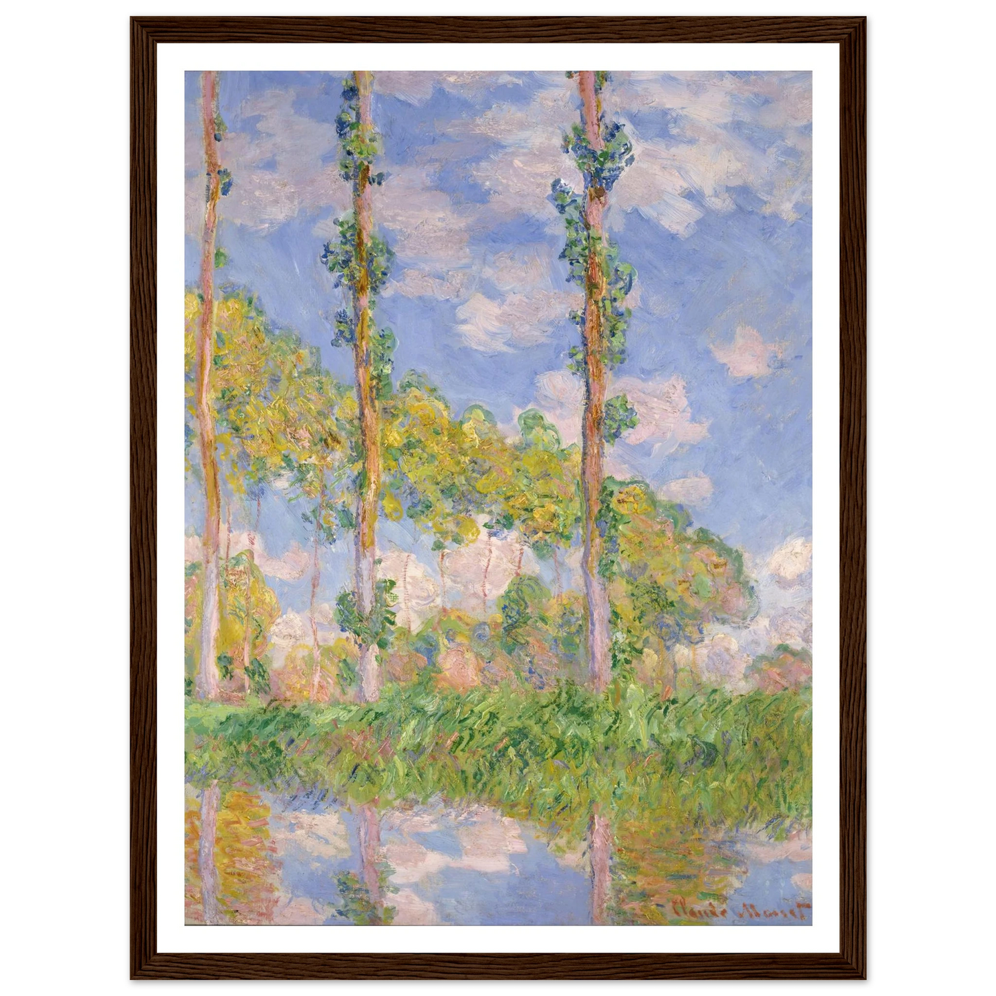 Poplars in the Sun (1891) Art Print | Claude Monet-Quipham Collections