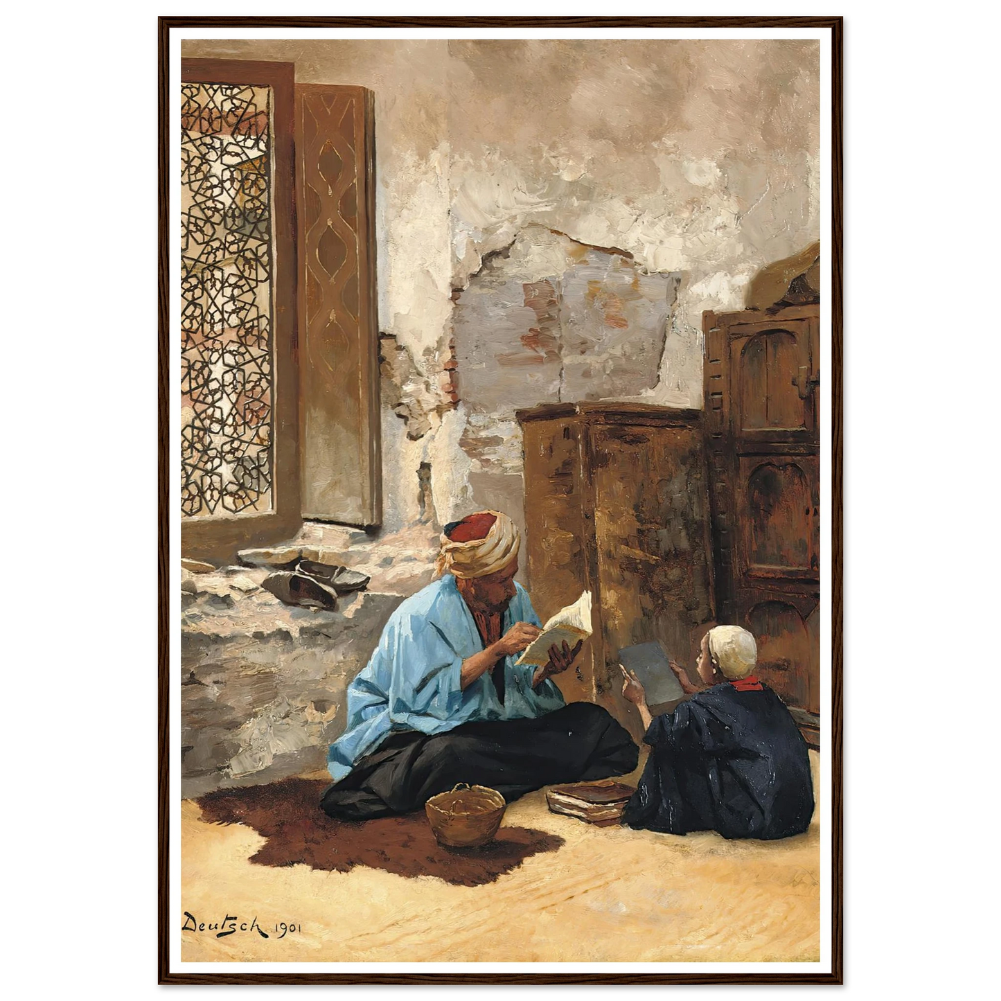 The Lesson (1901) Art Print | Ludwig Deutsch-Quipham Collections