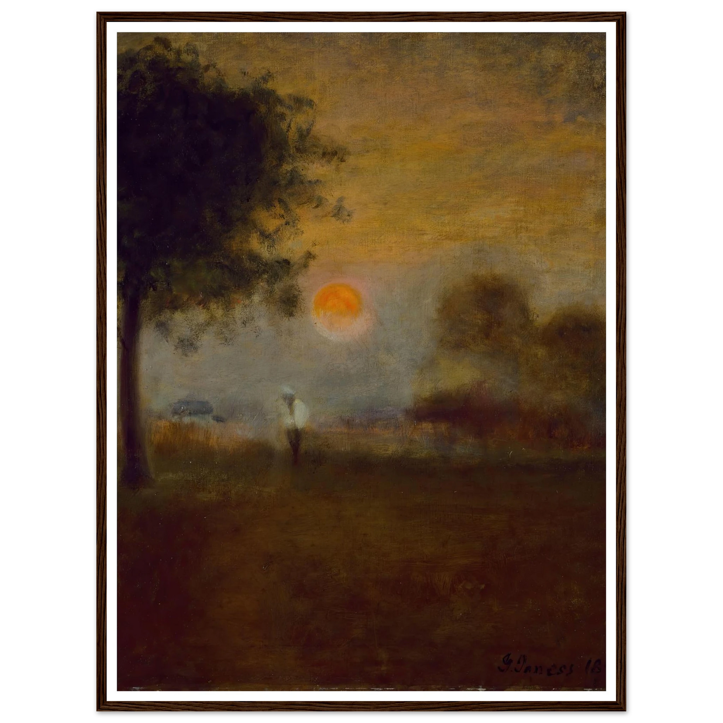 Moonrise (1891) Art Print | George Inness-Quipham Collections