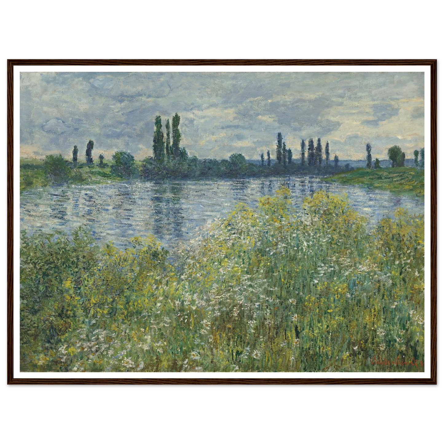 Banks of the Seine,Vétheuil (1880) Art Print | Claude Monet-Quipham Collections