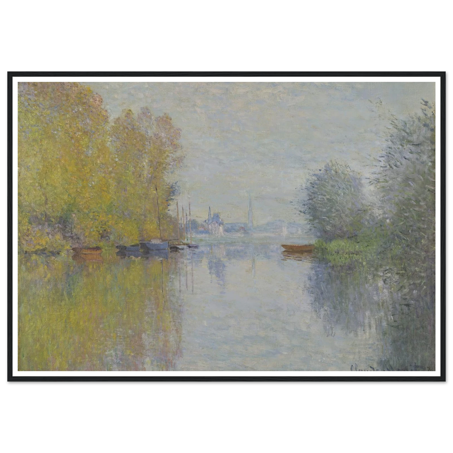 Autumn on the Seine, Argenteuil (1873) Art Print | Claude Monet-Quipham Collections