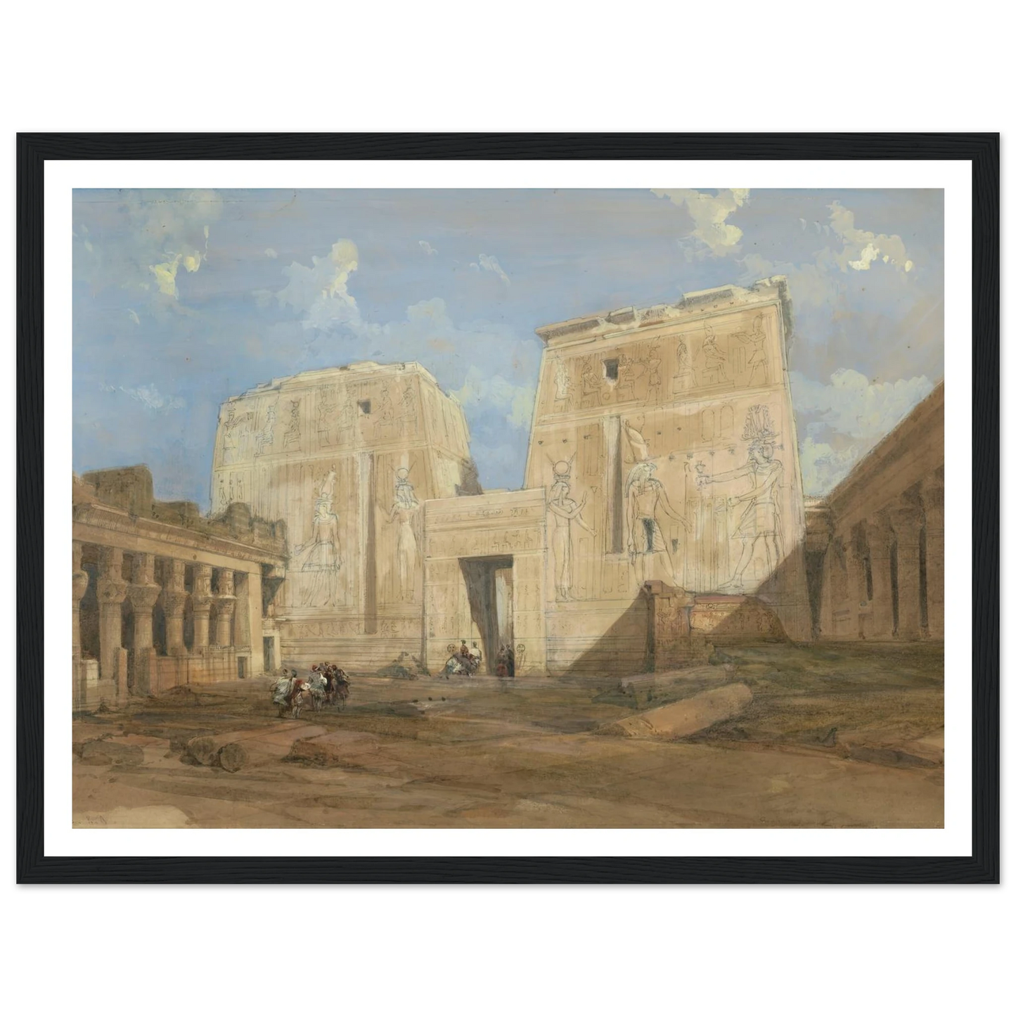 Entrance to the Temple of Isis, Philae Art Print | David Roberts-Quipham Collections