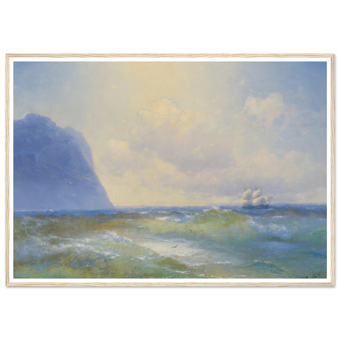 Ship At Sea ( 1895) Art Print | Ivan Konstantinovich Aivazovsky-Quipham Collections
