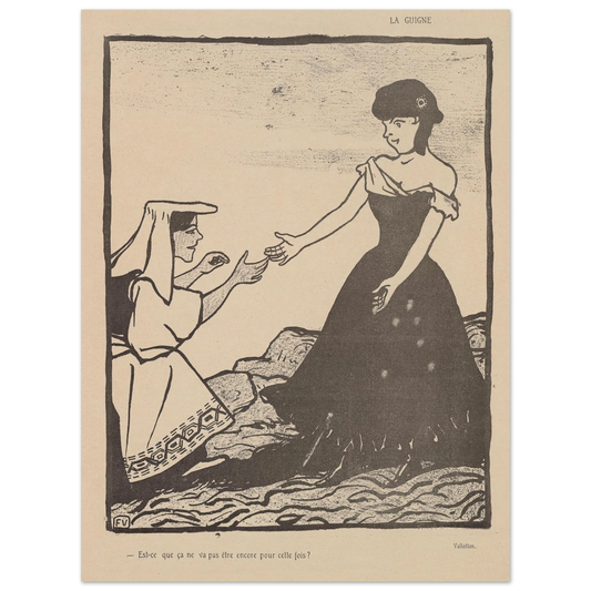 25 juillet 1903 Art Print | Felix Vallotton - Framed Poster - 30x40 cm / 12x16″ - Black frame