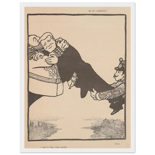 25 juillet 1903. Art Print | Felix Vallotton - Framed Poster - 30x40 cm / 12x16″ - Black frame