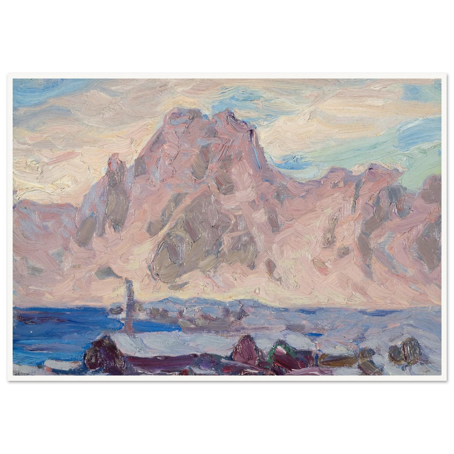 Lofoten in Violet. Study (1934) Art Print | Anna Boberg-Quipham Collections