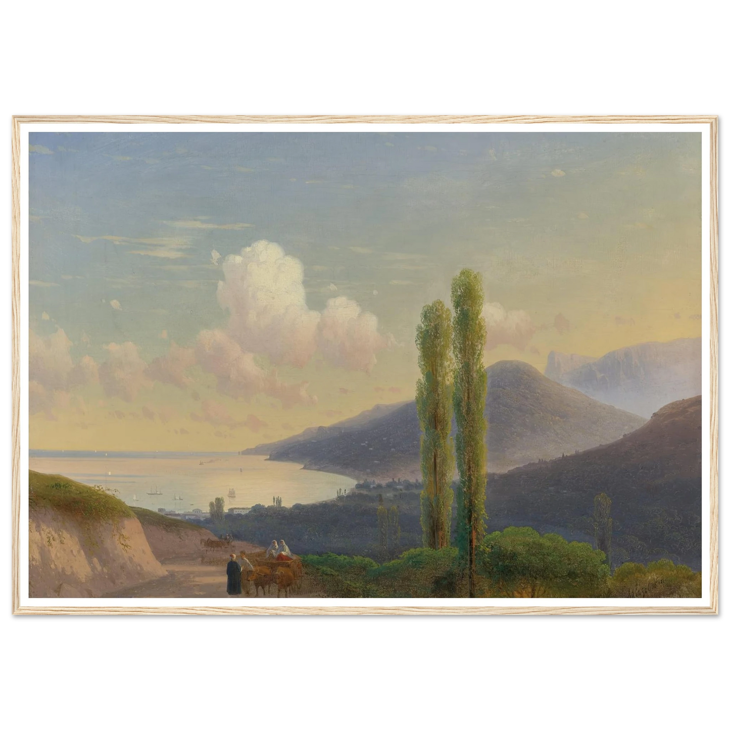 The Road To Gurzuf, Crimea (CIRCA 1878) Art Print | Ivan Konstantinovich Aivazovsky-Quipham Collections