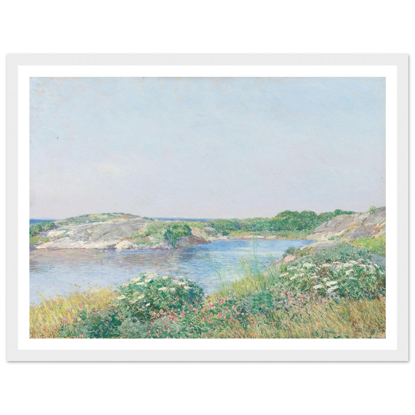 The Little Pond, Appledore (1890) Art Print | Childe Hassam-Quipham Collections