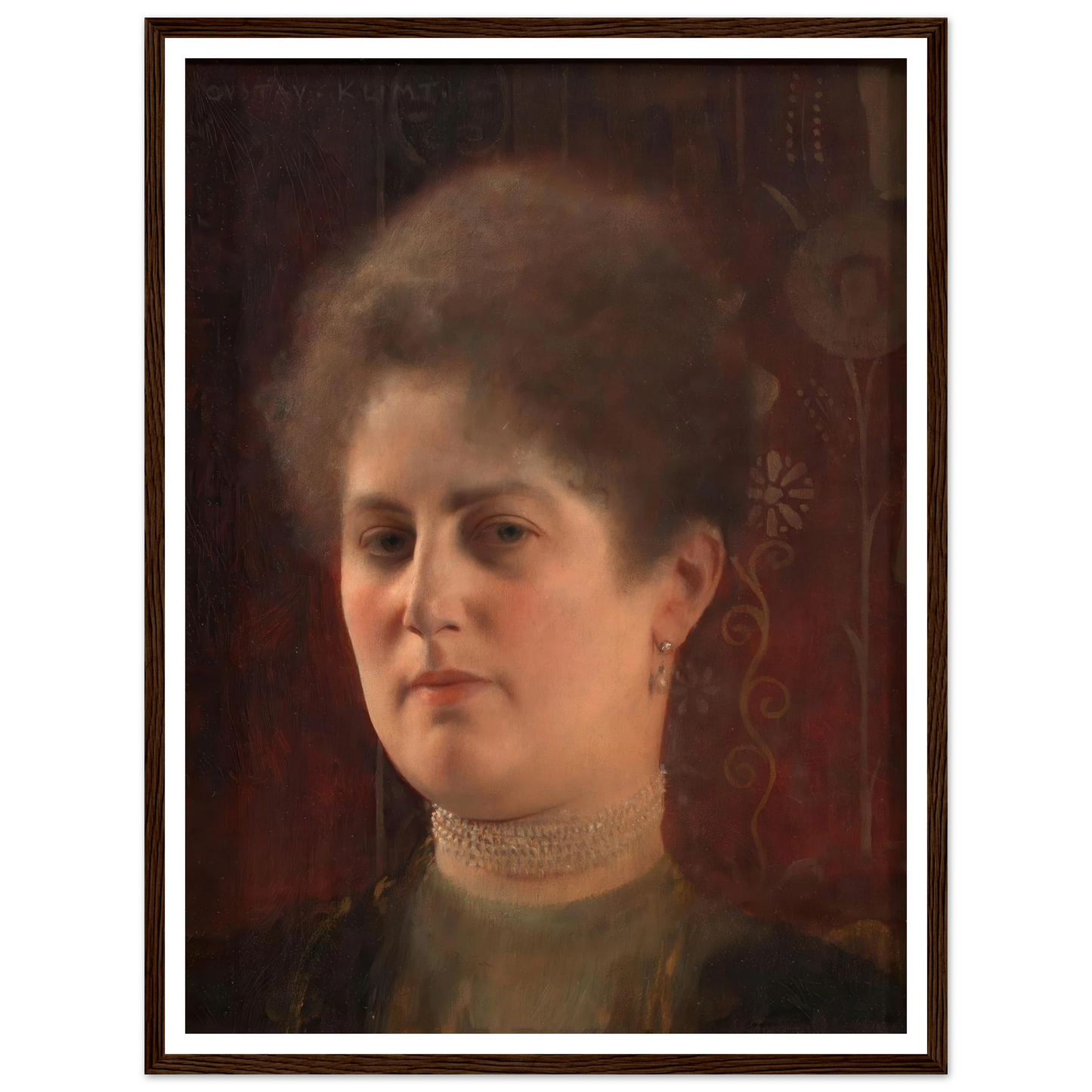 Bildnis einer unbekannten Frau (Frau Heymann) (1884–1904) Art Print | Gustav Klimt-Quipham Collections