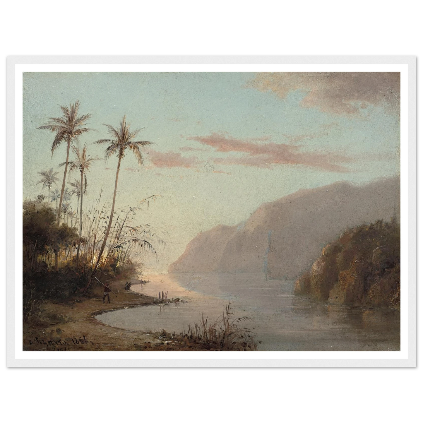 A Creek in St. Thomas (Virgin Islands) (1856) Art Print | Camille Pissarro-Quipham Collections