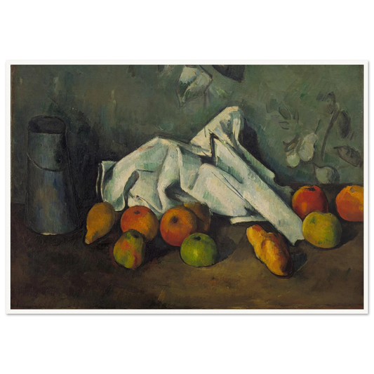 Milk Can and Apples (from 1879 until 1880) Art Print | Paul Cezanne-Quipham Collections