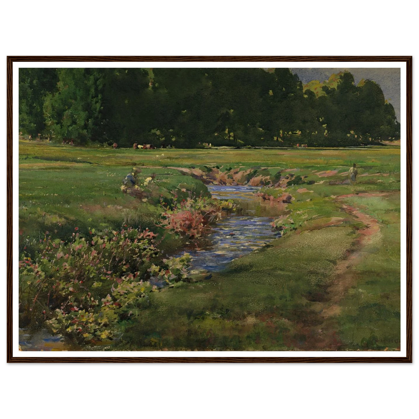 The Babbling Brook Art Print | William Henry Holmes-Quipham Collections