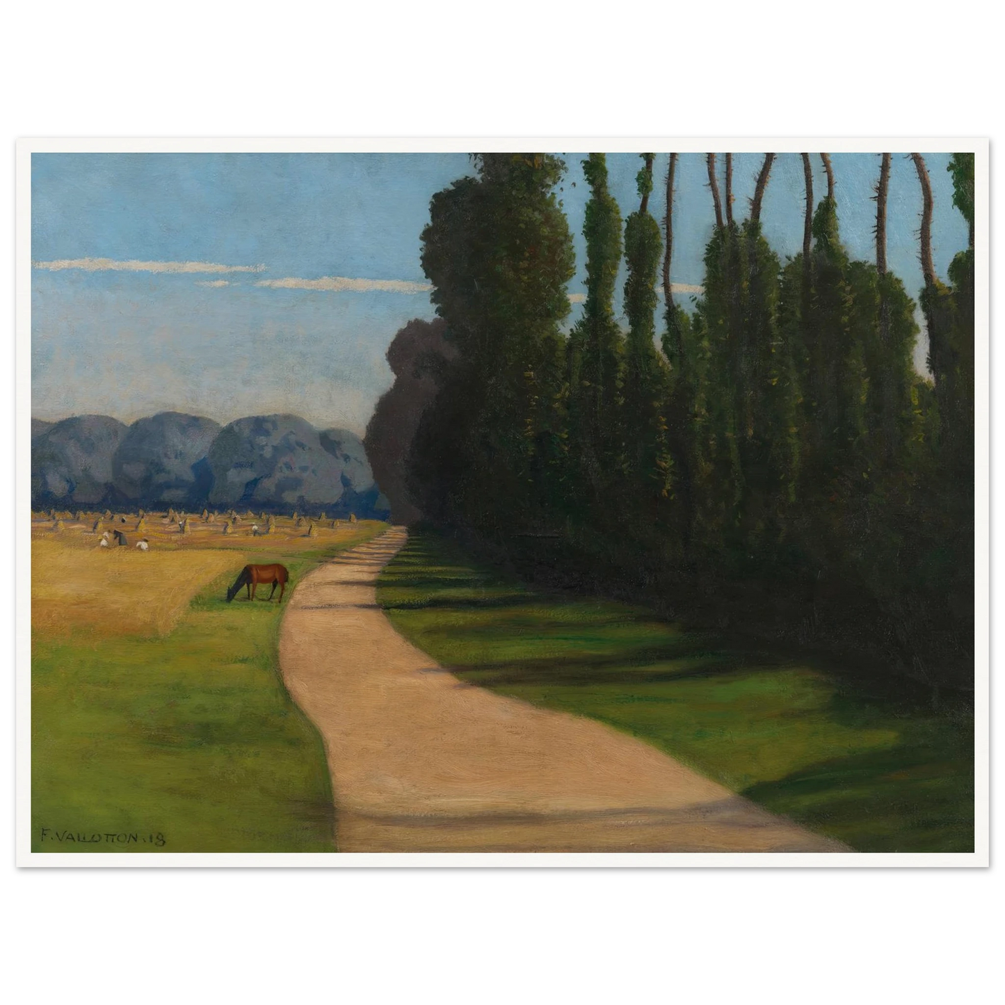 Chemin de la Croix-Rouge (1918) Art Print | Felix Vallotton-Quipham Collections
