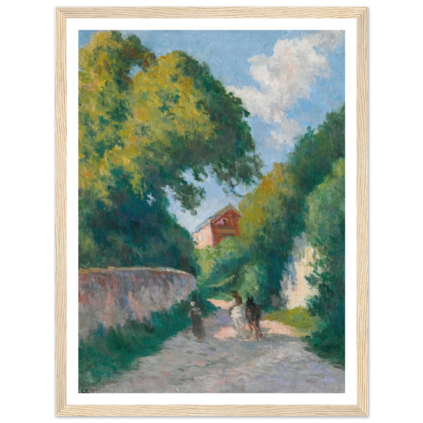 Environs De Rolleboise, Le Retour À La Ferme (circa 1920) Art Print | Maximilien Luce-Quipham Collections