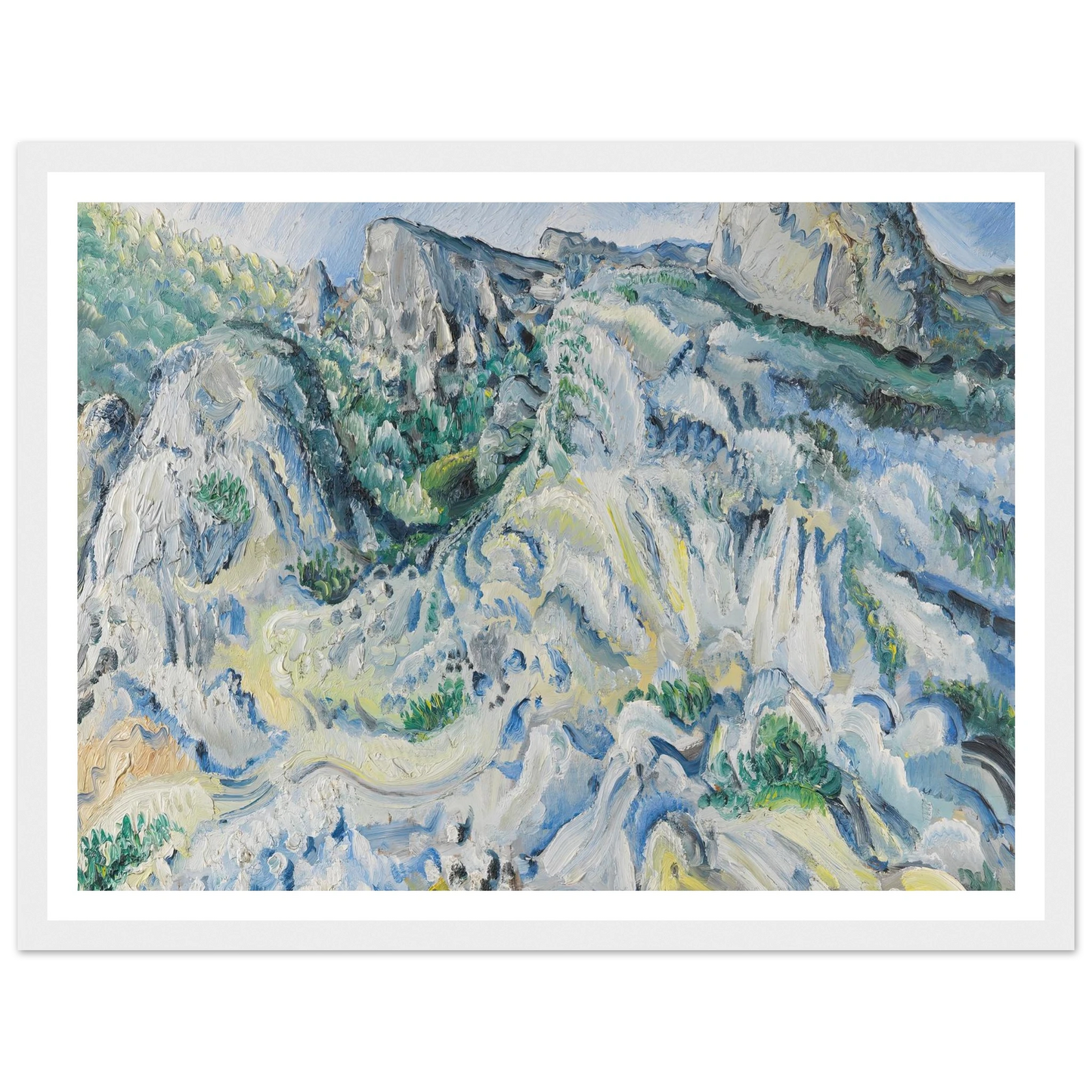 Felslandschaft bei Ulm (Landschaft bei Blaubeuren) (1929) Art Print | Paul Kleinschmidt-Quipham Collections