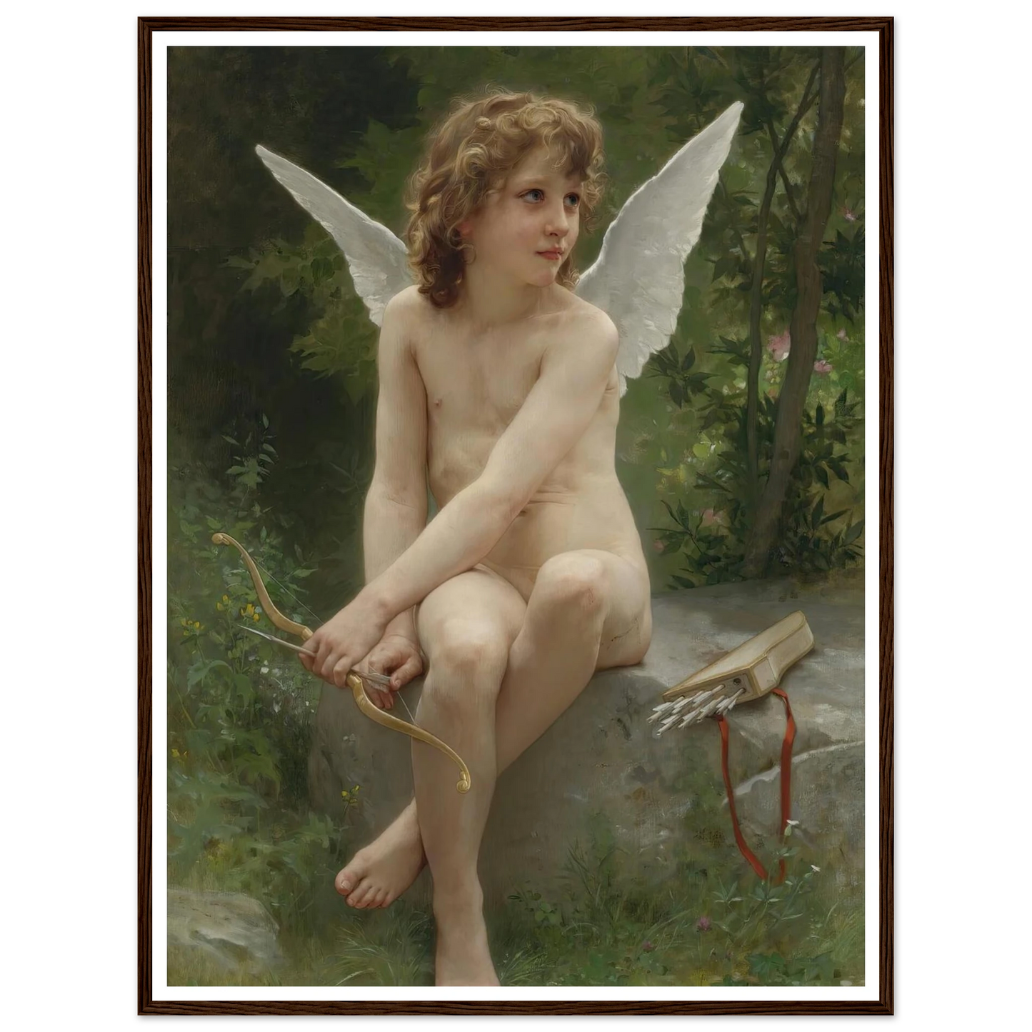 Amour À L’affût (1890) Art Print | William Bouguereau-Quipham Collections