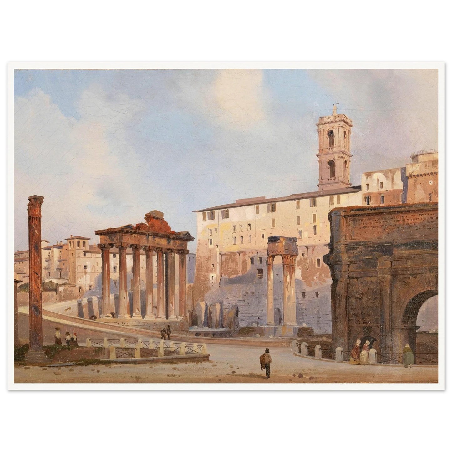 The Roman Forum Art Print | Ippolito Caffi-Quipham Collections
