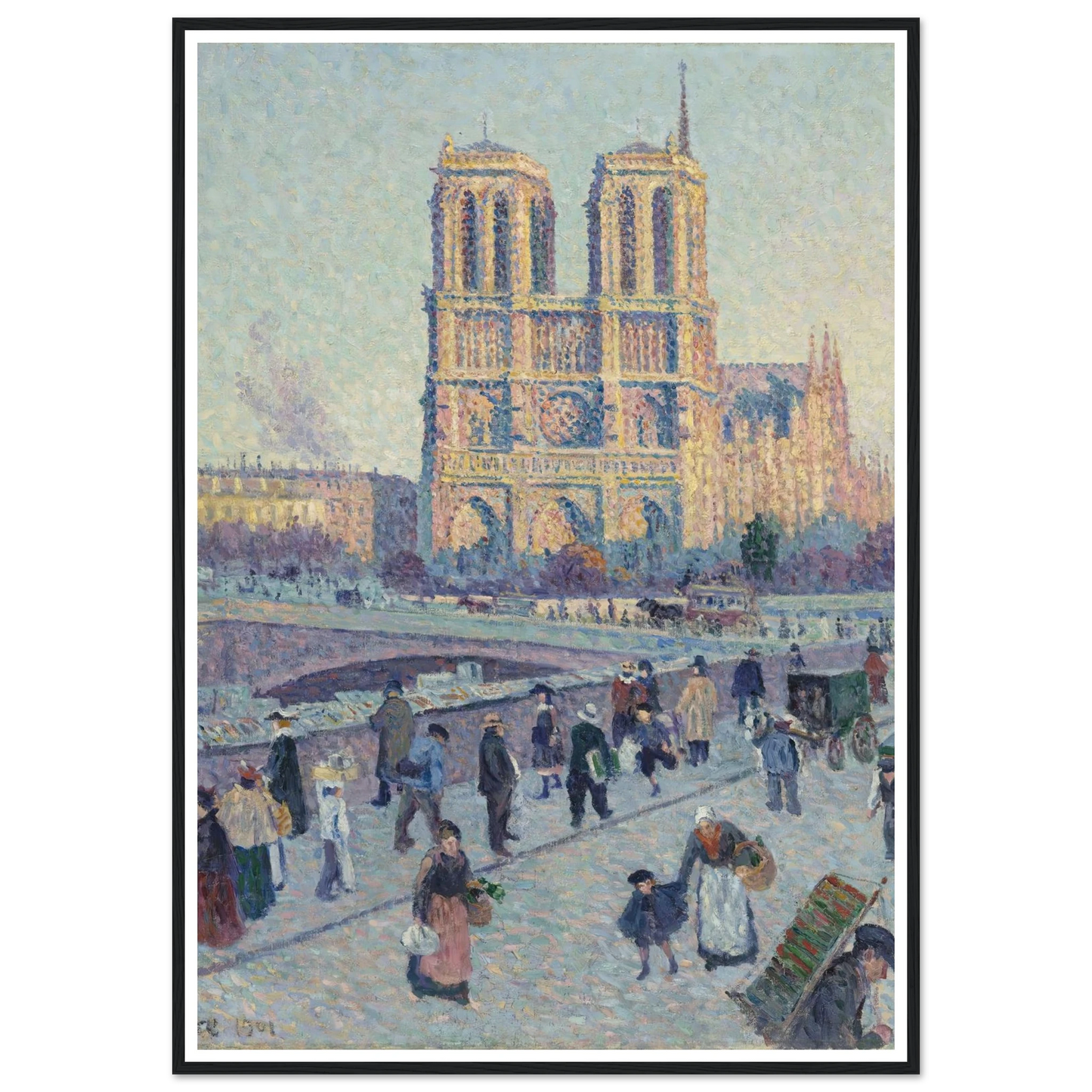The Quai Saint-Michel and Notre-Dame Art Print | Maximilien Luce-Quipham Collections